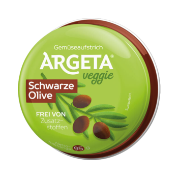 Argeta Veggie Schwarze Olive, Gemüseaufstrich, 95 Gramm